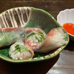 合鴨ロースの生春巻き