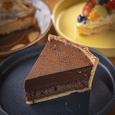 チョコレートタルト カット