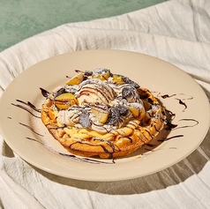 マロン＆カスタード　ワッフル