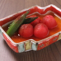 料理メニュー写真&nbsp;トマトとオクラの出汁浸し