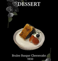 料理メニュー写真&nbsp;レアバスクチーズケーキ ( ブリュレ)