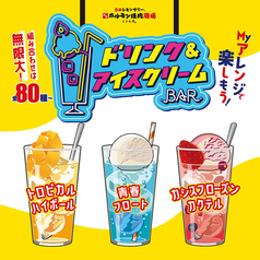 組み合わせは無限大!?『0秒レモンサワー』×【ドリンク&アイスクリームBAR】
