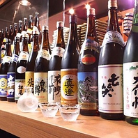 店主が厳選した酒造の日本酒や焼酎の美酒を堪能