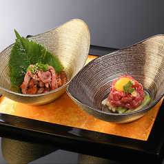 和牛ユッケ2種盛 【数量限定】