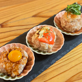 料理メニュー写真&nbsp;自家製つくね3種盛り
