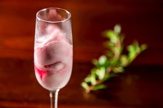 ミルト酒を加えたレモンシャーベット