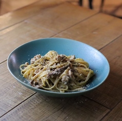 サルシッチャとポルチーニのクリーム