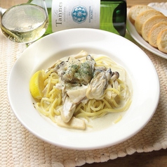 牡蠣とたっぷりきのこのレモンクリーム