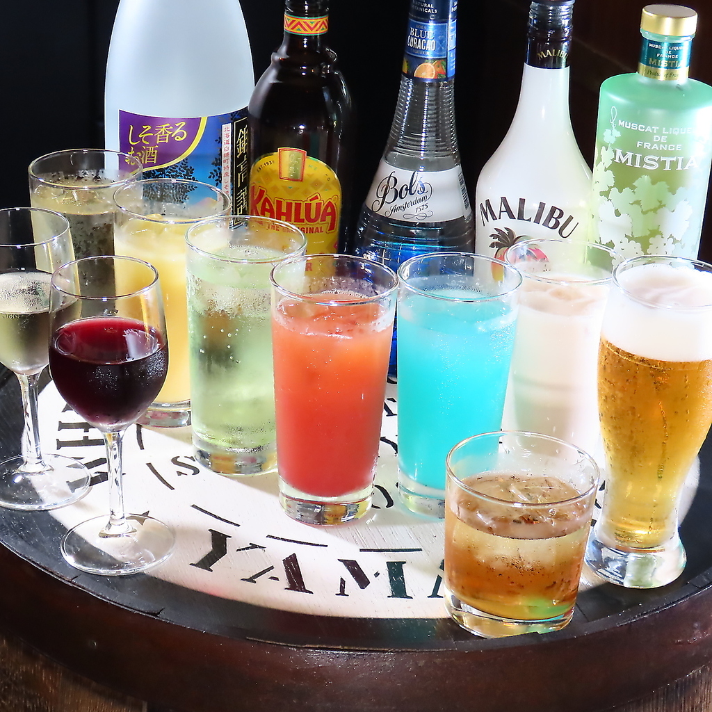 60種類以上の飲み放題ドリンクご準備◎