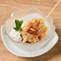 料理メニュー写真&nbsp;もみじ天ぷらとバニラアイス