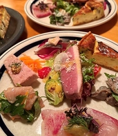 旬の食材を使用したお料理とホッとする居心地の良い空間