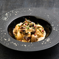 燻製鶏のフリカッセ