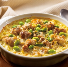 チキンと枝豆のチーズクリームドリア