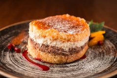 リコッタとチョコクリームの二層仕立て“カッサータ サルダ”