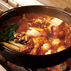 奥美濃古地鶏のひきずり鍋