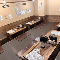 掘りごたつ席あり!最大66名迄の宴会も◎