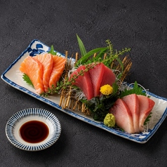 本日の厳選 刺し盛り三点