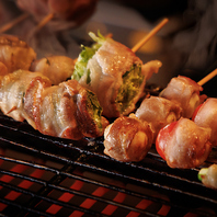 野菜巻き串！新鮮野菜を豚肉でくるっと巻いた逸品