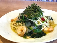 小海老とほうれん草の和風パスタ