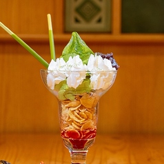 お茶屋の抹茶パフェ