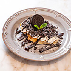 オレオとチョコレートのクロッフル