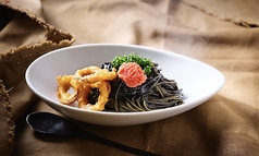 イカスミと博多明太子