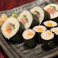 細巻きや海鮮太巻きも握ります！