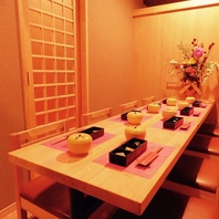 お部屋は個室でご用意いたします。各種プランあり。