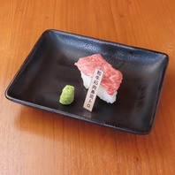 常連様のリピート率高い肉寿司！
