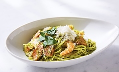 エビとベーコンのジェノベーゼ