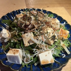 じゃこと豆腐の和風サラダ