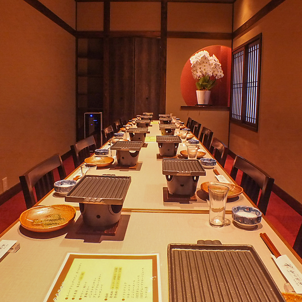 2階の完全個室テーブル席