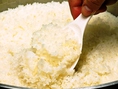 お米は、山口県産こしひかり　毎日炊き立てです！