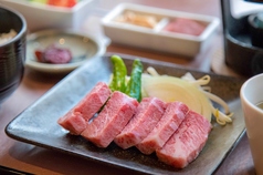 近江牛陶板焼き御膳＜もも80ｇ＞