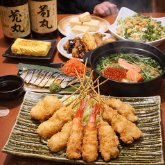 串と釜飯 串まるのコース写真