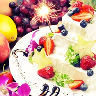 誕生日◆特製メッセージ付きケーキでサプライズ