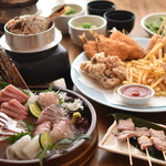 2時間飲み放題付≪産直ホームランコース≫7品3500円♪5種造盛/串焼き/天然真鯛の釜飯など