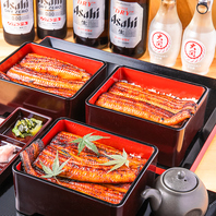 【3種の味わい】3種類の鰻を楽しめる。