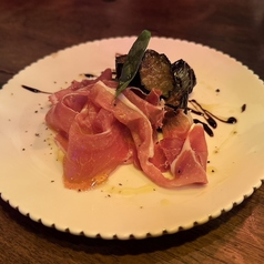 ナスのバルサミコマリネと生ハム