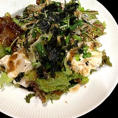 手作りとうふのチョレギサラダ