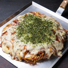 広島お好み焼き 夢焼き (もち・豚・チーズ) そば/うどん