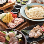 2時間飲み放題付≪産直スーパースターコース≫6品3500円♪造盛/天然真鯛塩焼き/地鶏&農園野菜等