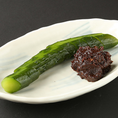 胡瓜の浅漬け　かつお味噌ぞえ