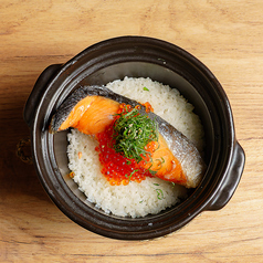 鮭とイクラの親子土鍋