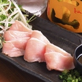 料理メニュー写真 鶏生ハムの炙り刺し
