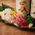 料理メニュー写真&nbsp;朝〆鮮魚3点盛り