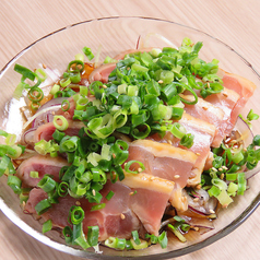 鶏ももタタキ 葱まみれぶっかけポン酢