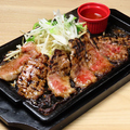料理メニュー写真&nbsp;《ハンバーグ&焼肉定食 150g&100g》ライス・スープ・サラダ付