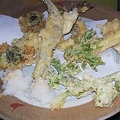 料理メニュー写真&nbsp;さよりと山菜天ぷら