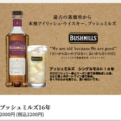 ブッシュミルズ16年